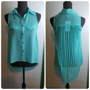 Tank Button Down with Back Detail